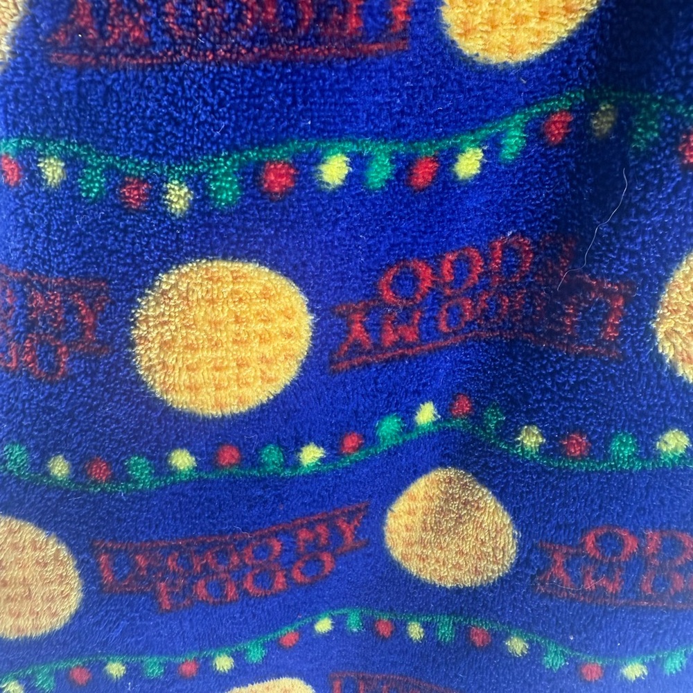 Unisex Kellog's Leggo My Eggo Thick Fleece Pajama Bottoms Pants Blue Size Small - Picture 2 of 9